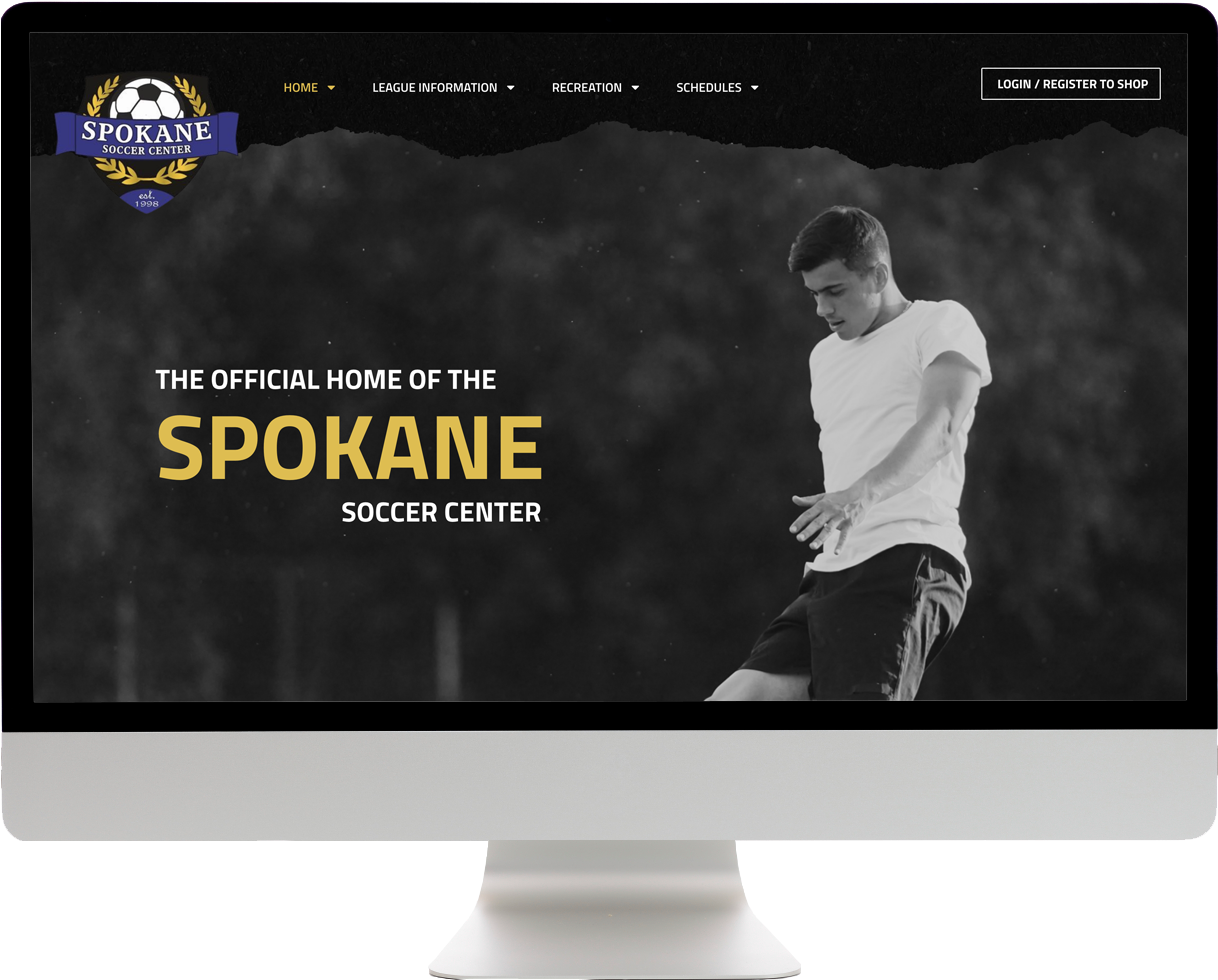 Brady Davis Spokane Soccer Center Portfolio Screenshot